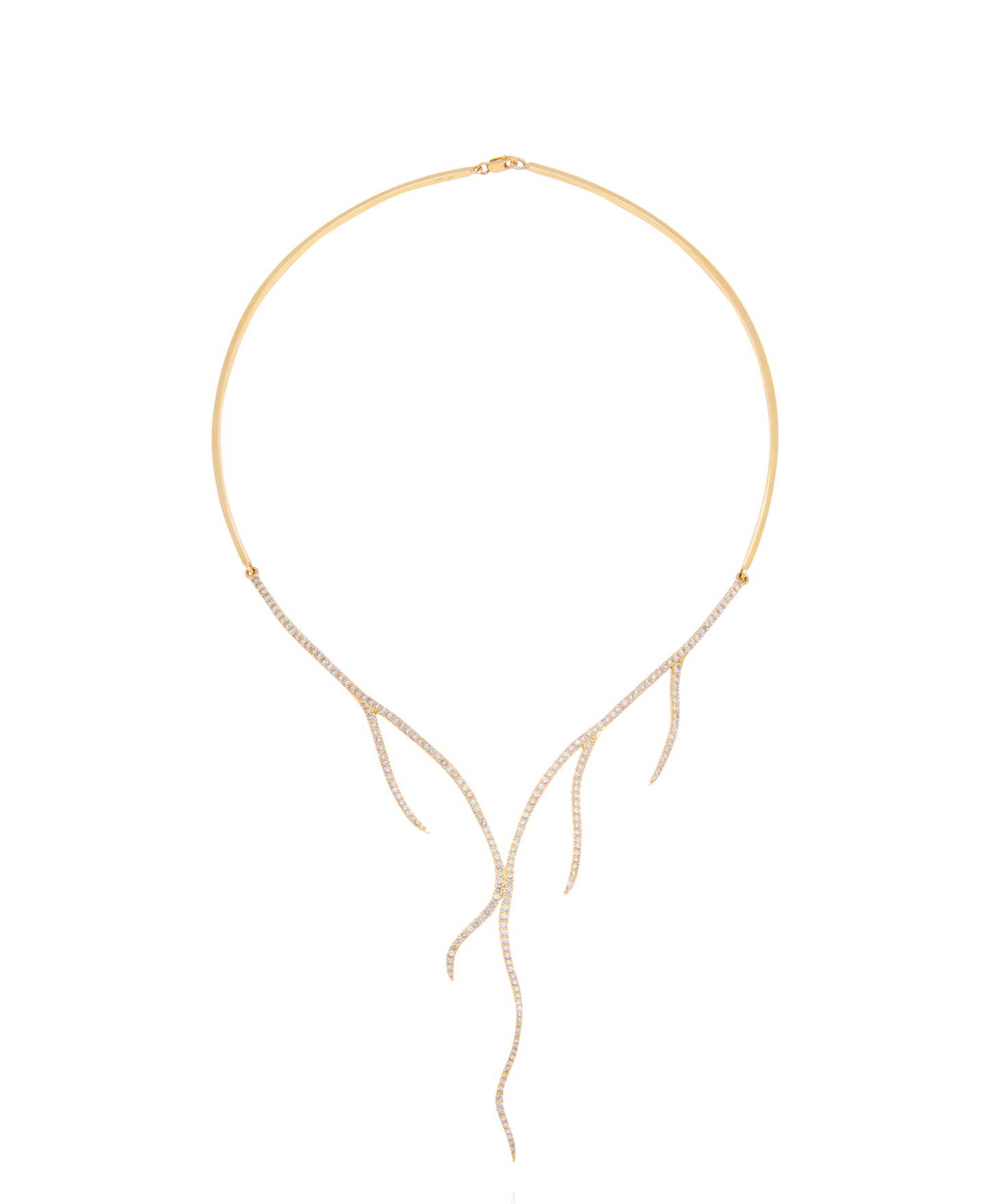 Pavé Diamond Alga Necklace - Nisi Jewelry - Delux Jewels  Luxury jewelry  Fine jewelry  Designer jewelry  High-end jewelry  Premium jewelry  Elegant jewelry Diamond rings  Gold necklaces  Gemstone earrings  Luxury bracelets  Statement jewelry  Wedding bands  Engagement rings  Custom jewelry Buy luxury jewelry online  Affordable luxury jewelry  Handmade fine jewelry  Jewelry for gifts  Unique jewelry pieces  Jewelry store online