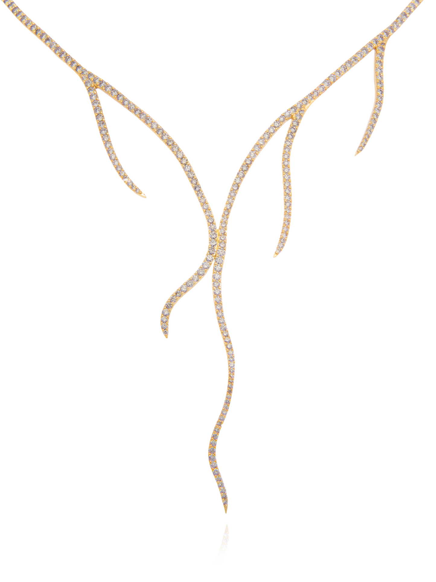 Pavé Diamond Alga Necklace - Nisi Jewelry - Delux Jewels  Luxury jewelry  Fine jewelry  Designer jewelry  High-end jewelry  Premium jewelry  Elegant jewelry Diamond rings  Gold necklaces  Gemstone earrings  Luxury bracelets  Statement jewelry  Wedding bands  Engagement rings  Custom jewelry Buy luxury jewelry online  Affordable luxury jewelry  Handmade fine jewelry  Jewelry for gifts  Unique jewelry pieces  Jewelry store online