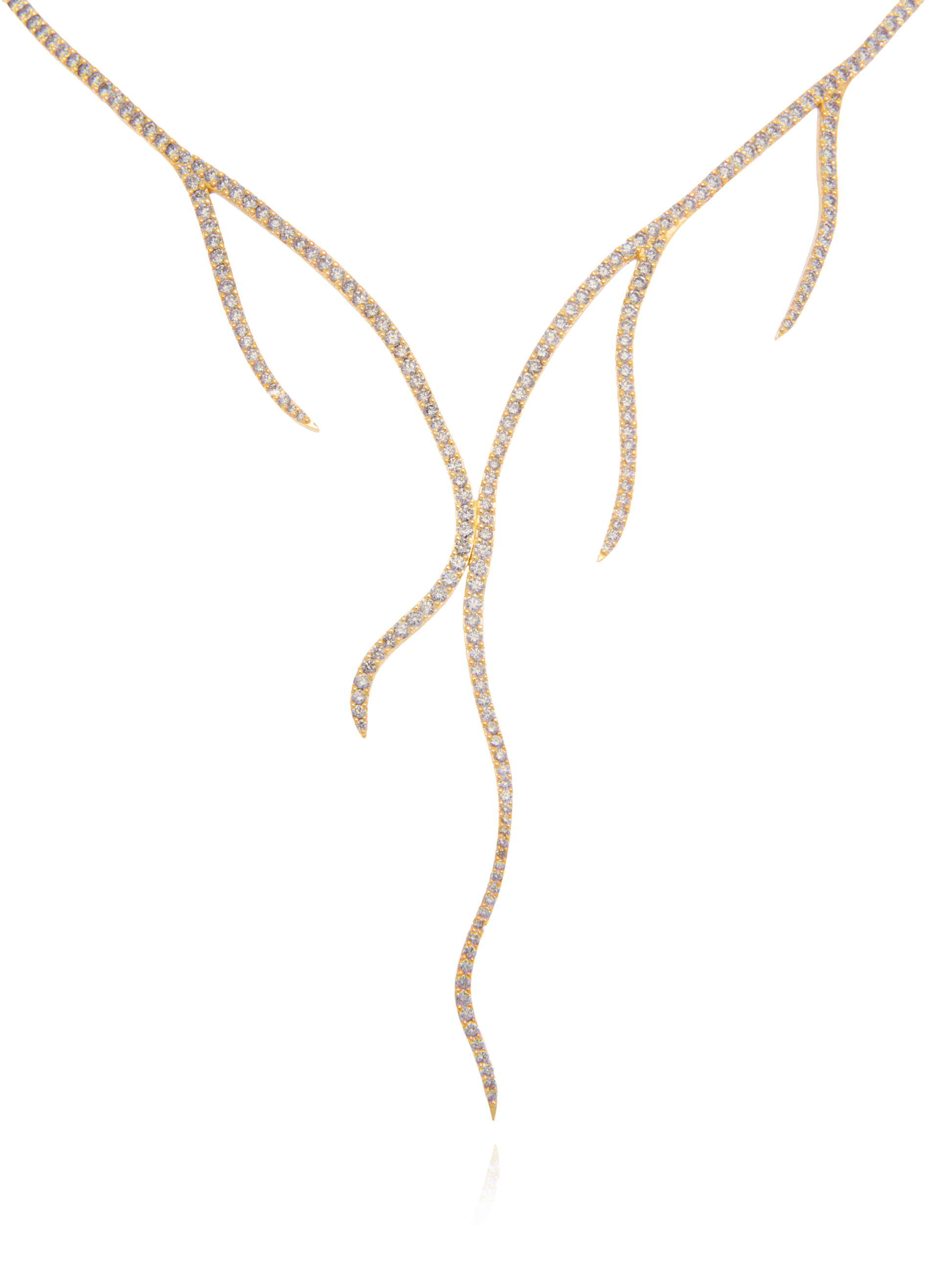 Pavé Diamond Alga Necklace - Nisi Jewelry - Delux Jewels  Luxury jewelry  Fine jewelry  Designer jewelry  High-end jewelry  Premium jewelry  Elegant jewelry Diamond rings  Gold necklaces  Gemstone earrings  Luxury bracelets  Statement jewelry  Wedding bands  Engagement rings  Custom jewelry Buy luxury jewelry online  Affordable luxury jewelry  Handmade fine jewelry  Jewelry for gifts  Unique jewelry pieces  Jewelry store online