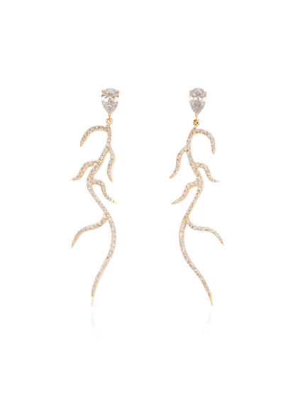 Pavé Diamond Alga Earrings - Nisi Jewelry - Delux Jewels  Luxury jewelry  Fine jewelry  Designer jewelry  High-end jewelry  Premium jewelry  Elegant jewelry Diamond rings  Gold necklaces  Gemstone earrings  Luxury bracelets  Statement jewelry  Wedding bands  Engagement rings  Custom jewelry Buy luxury jewelry online  Affordable luxury jewelry  Handmade fine jewelry  Jewelry for gifts  Unique jewelry pieces  Jewelry store online
